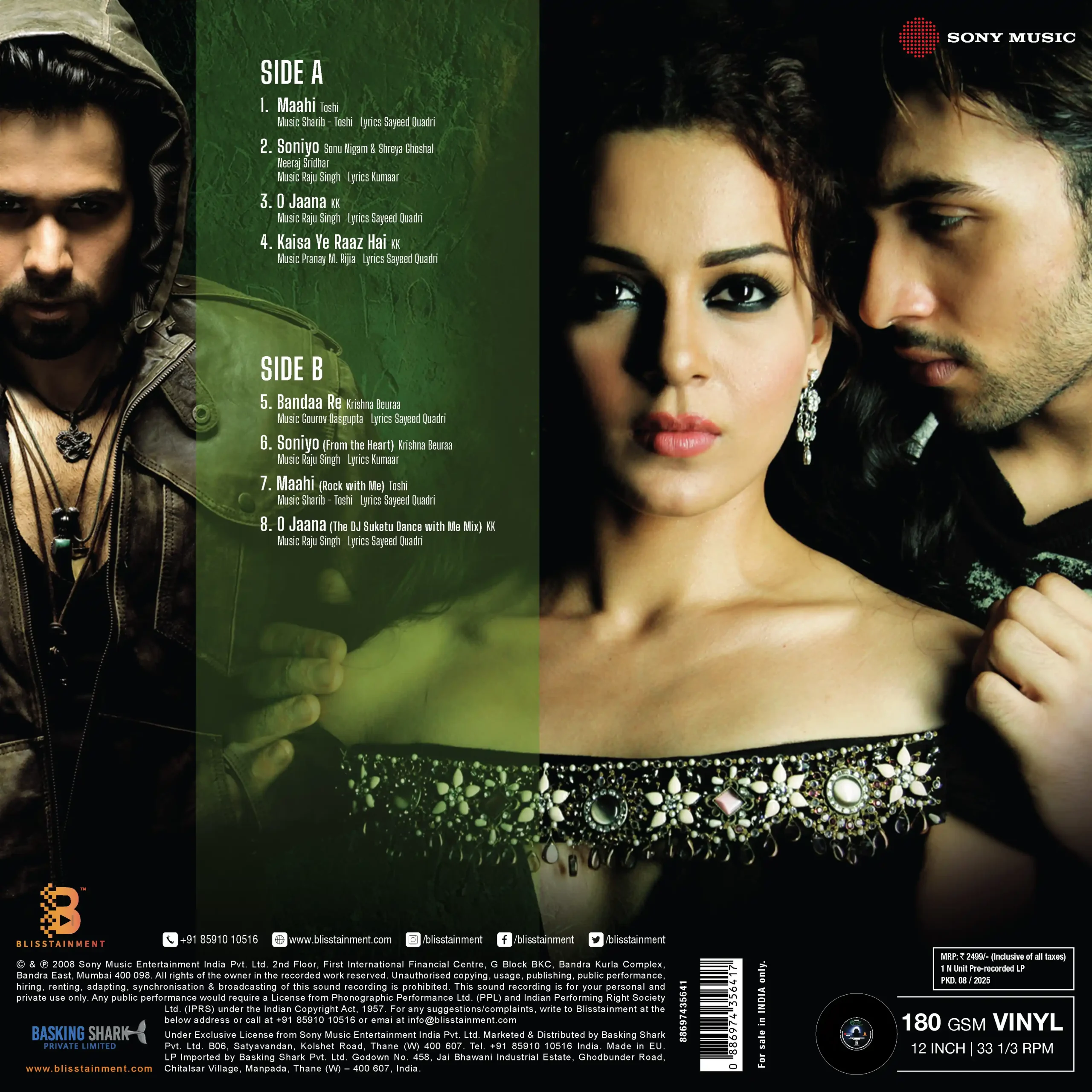 Raaz - The Mystery Continues,Vinyl Record, Lp - Image 2