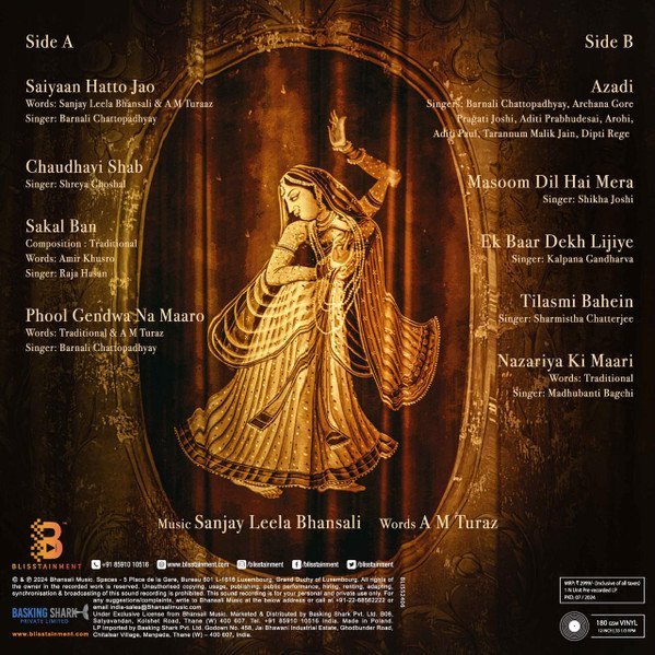 Heeramandi (The Diamond Bazaar),Sanjay Leela Bhansali, A M Turaz, Vinyl Record, Lp - Image 2